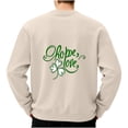 thumbnail image 6 of BVOFAR Mens Oversized Sweatshirts Crewneck Long Sleeve Casual Pullover Loose Fall Tops Cozy Graphic Sweatshirt Khaki XXL, 6 of 6