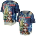 thumbnail image 3 of Merry Christmas and Happy New Year Santa Miniature American Shepherd Holiday Xmas Winter All Over Print 3D Baseball Shirt MAS Dog Lover Gifts Softball Sport - 00024, 3 of 6