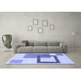 thumbnail image 3 of Ahgly Company Indoor Rectangle Solid Blue Modern Area Rugs, 7' x 9', 3 of 4