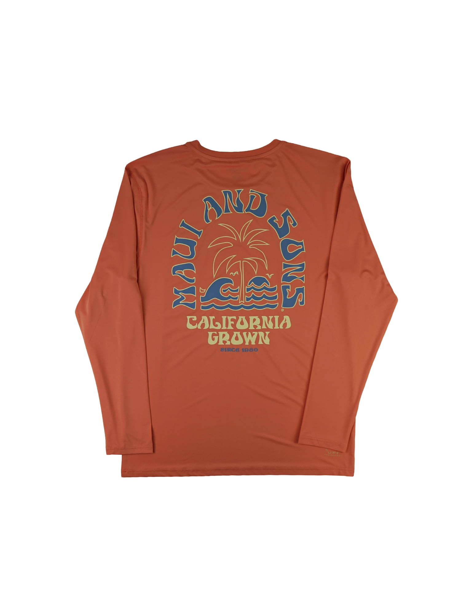 Maui and Sons Cali Grown Canyon Long Sleeve Sun Shirt for Men Made With 50+ UPF Protection Moisture Wicking Fabric Designed for Everyday Comfort