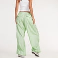 thumbnail image 4 of Blotona Women Juniors Low Waist Baggy Cargo Pants Indie Aesthetic Casual Drawstring Loose Pocket Joggers Trousers Hippie Punk Streetwear, 4 of 6