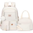 thumbnail image 1 of Mochila escolar Spotted Tiger para niñas con lonchera blanca, 1 of 8