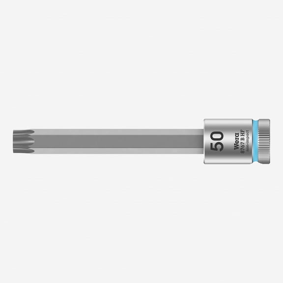Wera 003073 3/8" Drive Zyklop Torx Bit Socket with Holding Function T50 Long