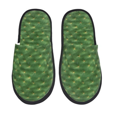 Balery Cactus 3 Slient Indoor Furry Fleece Comfort House Shoes Soft Non-Slip Home Shoes Cotton slippers House Slippers-- Medium