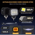 thumbnail image 3 of Par Barras De Led 3'' Redondas Ojos Ángel Universal 4x4 Moto, 3 of 7