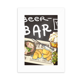 thumbnail image 1 of Steak BAR Francia tostadas cerveza Marco de Fotos de escritorio imagen Blanco Pintura arte 5x7 pulgadas, 1 of 4