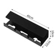 thumbnail image 3 of Under Desk Cable Management Tray Under Desk With Clamp Power Strip Cord Holder White, 3 of 9