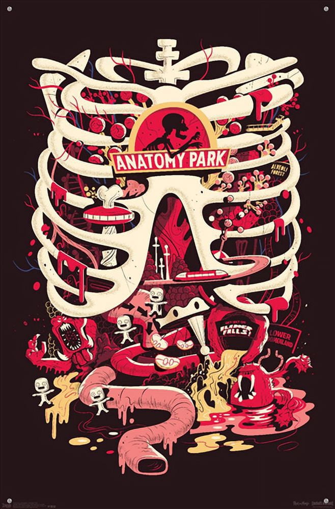 Rick And Morty - Anatomy Park Wall Poster with Push Pins, 22.375" x 34"