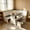 White/Grey, variant on 3 Piece L-Shaped Dining Nook Set with Storage Bench, Modern Corner Breakfast Table Set with Hidden Storage, Kitchen Dining Furniture for Small Spaces, Apartment & Home, Wood Finish Yellow/Black