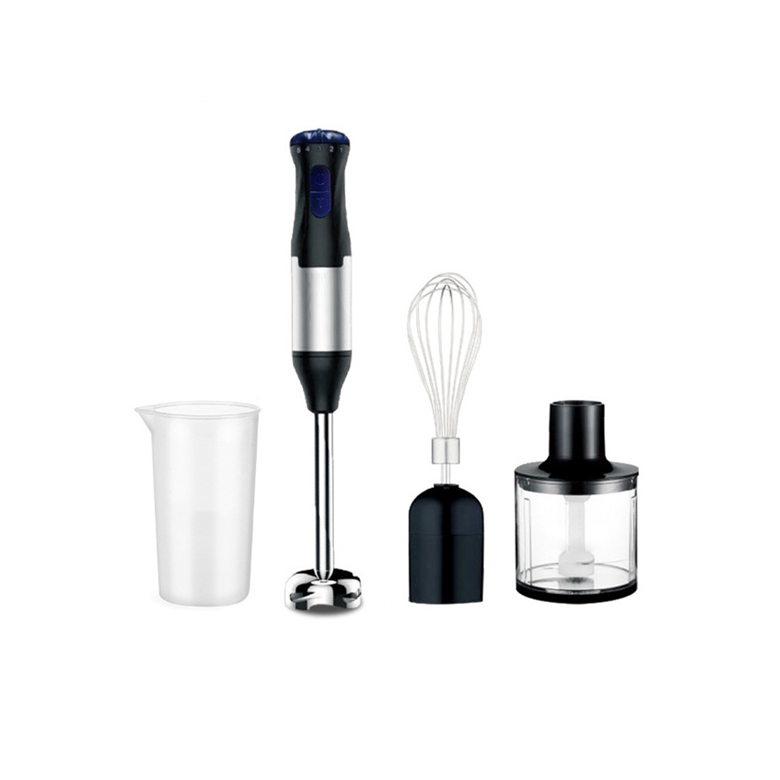 Xinyolin Electric Handheld Blender with Stainless Steel Blade Speed Adjustable EU Plug 220V Hand Blender Electric Meat Grinder Kit