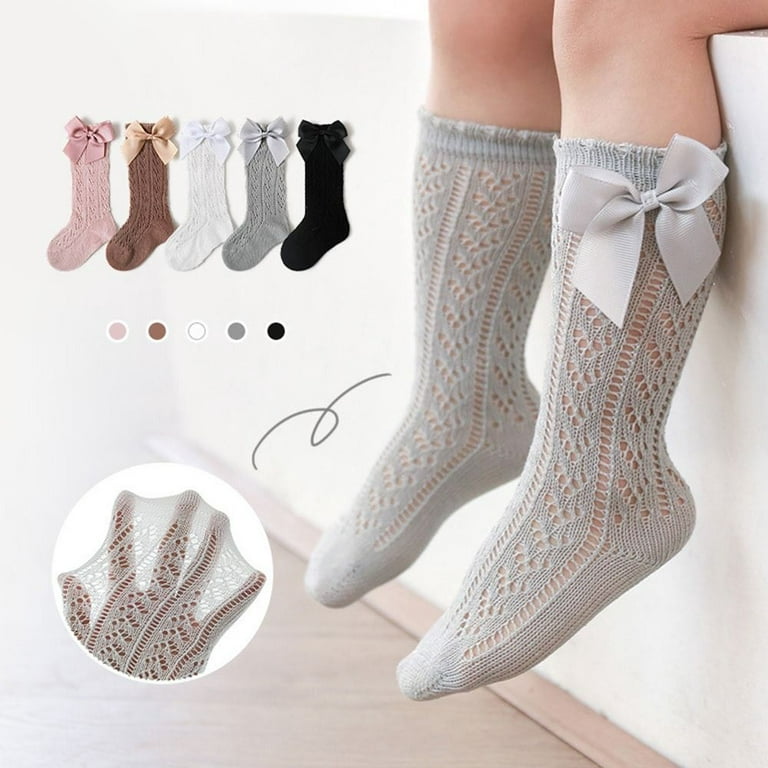 Infant Non-slip Newborn Cotton Pantyhose Tights Bow Socks Long
