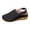 A-Black371, variant on Bibifish Womens Block Heel Mule Sandals Chic Wide Strap Platform Wooden Heel Slip On Ladies Sandals Summer Resort Everyday Wear Sandals
