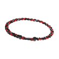 thumbnail image 4 of Collar de béisbol Yinane de cuerda negro rojo para hombres mujeres niños, 4 of 8