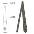 thumbnail image 5 of Goofa Flamingos And Palm Leaves Pattern Men's Necktie Classic Silk Tie Woven Jacquard Neck Ties Necktie for Business and Wedding Formal Neckties, 5 of 8