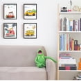 thumbnail image 4 of 6 PCS Colorful Cartoon Car Unframed Canvas Prints Sun Clouds Bird Wall Decor Canvas Kite Wall Art Prints Decor Wall Art Unframed Wall Art for Living Room Bedroom Decor Colorful, 4 of 7