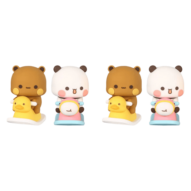 Bubu Dudu Panda Bear Figura Juguetes 6.5cm Kawaii Cumpleaños Regalo de Navidad 2pcs