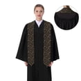 thumbnail image 4 of Zufioo Christmas Cookie Reindeer Print Graduation Shawl Ribbon, Graduation Ribbon for Male and Female Graduates-Flattened, 4 of 7