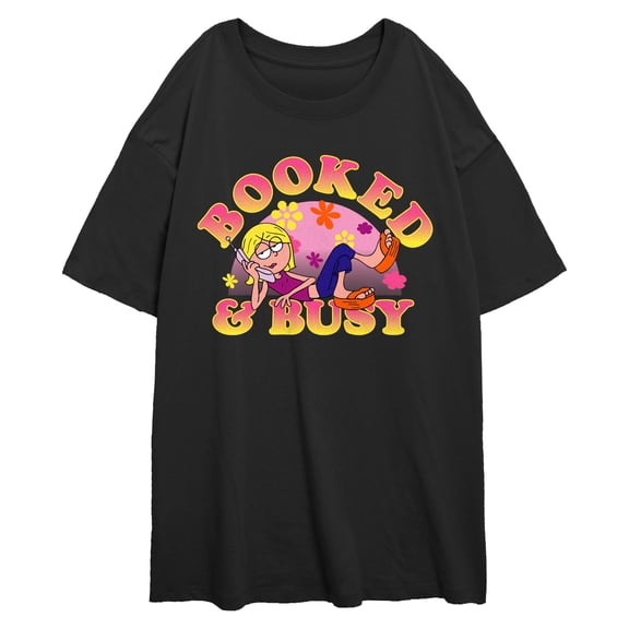 Juniors Lizzie McGuire Groovy Booked And Busy T Shirt