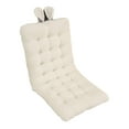 thumbnail image 2 of Chair Cushion, Desk Chair Cushion with Straps, Soft Chair Mat Chair Seat Pad with Backrest for Office, Home, Bedroom, Dorm Beige, 2 of 9