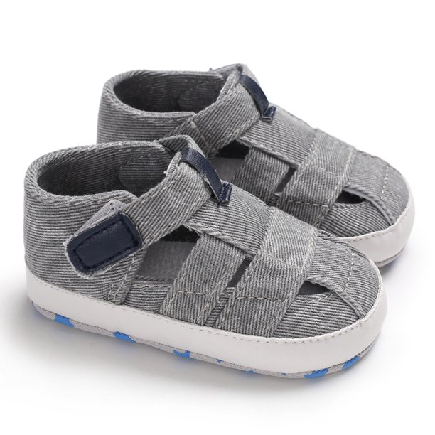 Walkers Sandalias Antideslizantes Transpirables Para Bebés Y Niños Pequeños De Suela Suave De Impresión Sólida Primeros Pasos 0-18 Meses