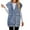Blue, variant on Fayshow0 Womens Jean Jackets Trendy Fall Save Up under 50% Fashion Women Solid Sleeveless Hooded ButtonJacket Casual Coat,Black S