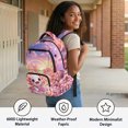 thumbnail image 4 of CHAQLIN Axolotl Rainbow Candy 17 Inch Kids Backpacks with Lightweight Multi Pocket, Breathable Padded Book Bag for Daily Use and Outdoor, 4 of 9