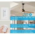 thumbnail image 2 of Hankistone Universal Ceiling Fan and Light Remote Control Kit, 2 of 8