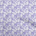 thumbnail image 1 of oneOone Cotton Silk Violet Fabric Floral Dress Material Fabric Print Fabric By The Yard 42 Inch Wide, 1 of 5