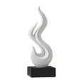 thumbnail image 2 of WLPZXP Modern Flame Statue Aesthetic Gift Abstract Sculpture for Bedroom White, 2 of 9