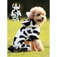 thumbnail image 1 of 1pc Pet Clothes For Autumn And Winter, Coral Velvet Cow Costume, Warm And Transformable, 1 of 4