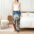thumbnail image 4 of Fotbe Dog Guitar Starry Night Pantalones de Pijama para Mujer, Pantalones de Dormir, Pantalones Pj con Cordón y Bolsillos-Medium, 4 of 6