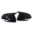 thumbnail image 1 of 2X Car Rearview Side Mirror Cover Wing Cap Exterior Door Housing Shell Trim ABS For Kia Rio 2018 2019 2020 2021 2022 2023 With Light Black, 1 of 6