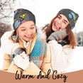 thumbnail image 4 of Lsque Geometric Pattern Knitted Beanie, Unisex Winter Hat, Knit Hat Winter Beanies Thick Fisherman Beanies Cuffed Plain Skull Caps, 4 of 6
