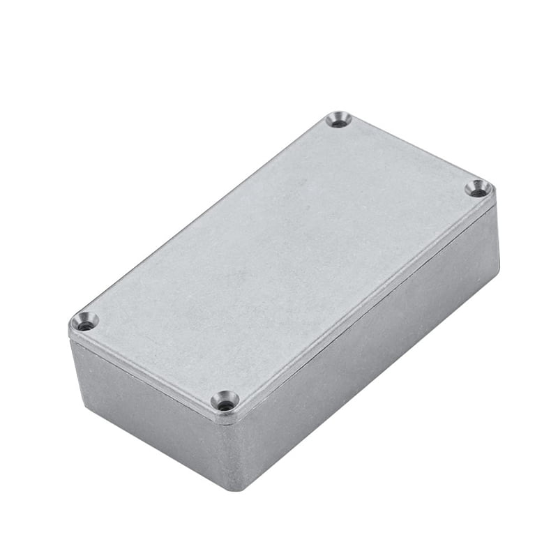 3PCS 125B/1590N1 Aluminum Guitar Effect Pedal Enclosure Metal Stomp Box Enclosure Unfinished 122x66x39.5mm with Rubber