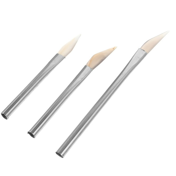 Agate Burnisher with Handle for Jewelry Smoothing and Polishing Made of Agate and Stainless Steel