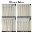thumbnail image 6 of Malted Cream Heavy Faux Linen Curtain (1 Panel), Malted Cream, 50W X 108L, 6 of 10
