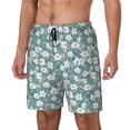 thumbnail image 2 of Uemuo Floral Pattern Mens Swim Trunks Quick Dry Board Shorts with Mesh Lining, Stretch Beach Shorts Quick Dry No-Chafing Board Shorts-, 2 of 9