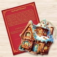 thumbnail image 5 of Designocracy 8100191-2 5 x 5.5 x 0.25 in. Gingerbread House Wooden Christmas Decor Ornaments, 5 of 8