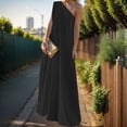 thumbnail image 2 of Women's Elegant One Shoulder Sleeveless Formal Long Dress for Banquet Party Evening Spring Summer Fashion, 2 of 2