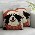 thumbnail image 3 of Patifu Christmas Pillow Covers  Bernese Mountain Christmas Decorations Pillowcase Xmas Dog Throw Pillow Covers Home Sofa Living Room Decorative Cushion Case 18x18in, 3 of 5