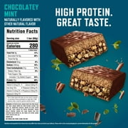 CLIF BUILDERS Protein Bars Chocolate Mint Flavor, Plant Protein, Gluten Free Bars, 12ct