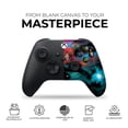 thumbnail image 3 of DreamController Galaxy Custom X-box Controller Wireless compatible with X-box One/X-box Series X/S Proudly Customized in USA with Permanent HYDRO-DIP Printing (NOT JUST A SKIN) [video game], 3 of 6