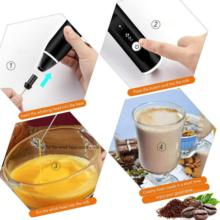 Zulay Powerful Milk Frother for Coffee with Upgraded Titanium Motor -  Handheld