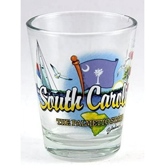 South Carolina Palmetto State Elements Shot Glass