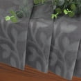 thumbnail image 4 of OVZME Darla Sheer Curtains 84 Inches Long 2 Panels for Living Room, Light Filtering Curtains Soft Airy Lightweight, Textured Jacquard Window Treatments with Dual Rod Pocket, 42Wx84L Charcoal Grey, 4 of 8