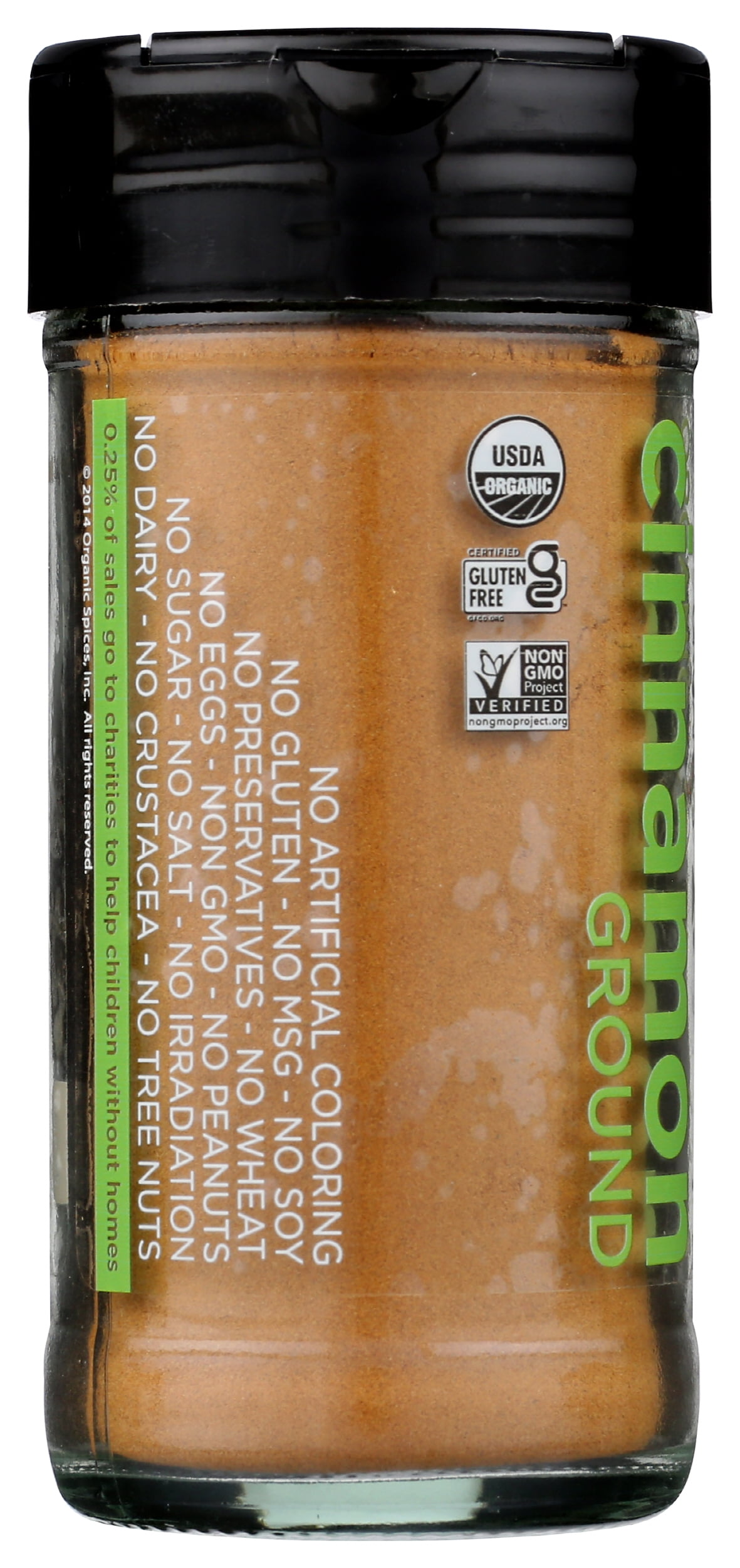(Pack of 3), Spicely Organics Organic Cinnamon Ground, 1.4 oz