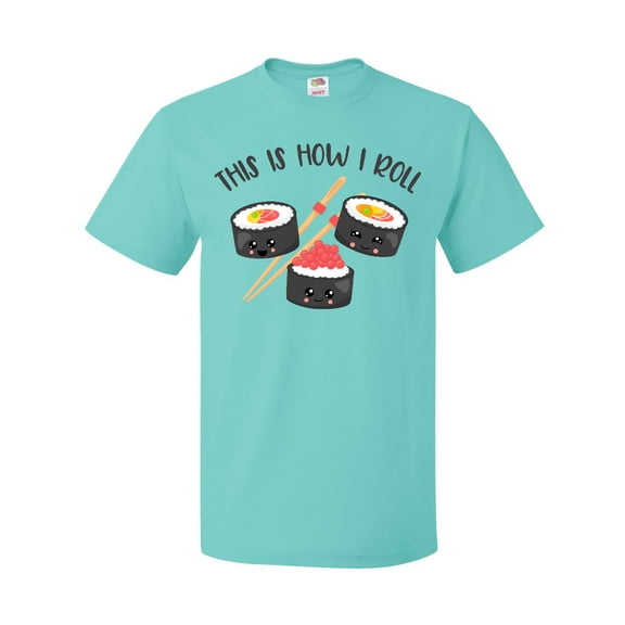 Inktastic Kawaii How I Roll Sushi T-Shirt