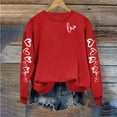 thumbnail image 6 of hotojiny Womens Valentine's Day Sweatshirts Fashion Casual Long Sleeve Loose Pullover Soft Crewneck Spring Tops, 6 of 7
