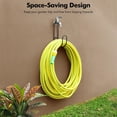 thumbnail image 2 of NOGIS Hose Holder Wall Mount, Water Hose Holder for Outside, Metal Hose Hanger Holds Up to 100Ft, Hose Hook for Garden Hose, Expandable, Hose Reel, Water Hose (Black), 2 of 7