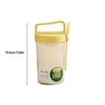 thumbnail image 3 of Reusable Overnight Oats Container with Lid and Spoon Leakproof Bpa-free Portable Breakfast Cup for Yogurt Cereal On-the-go Meals, Ukhbmc | Yellow, 3 of 9